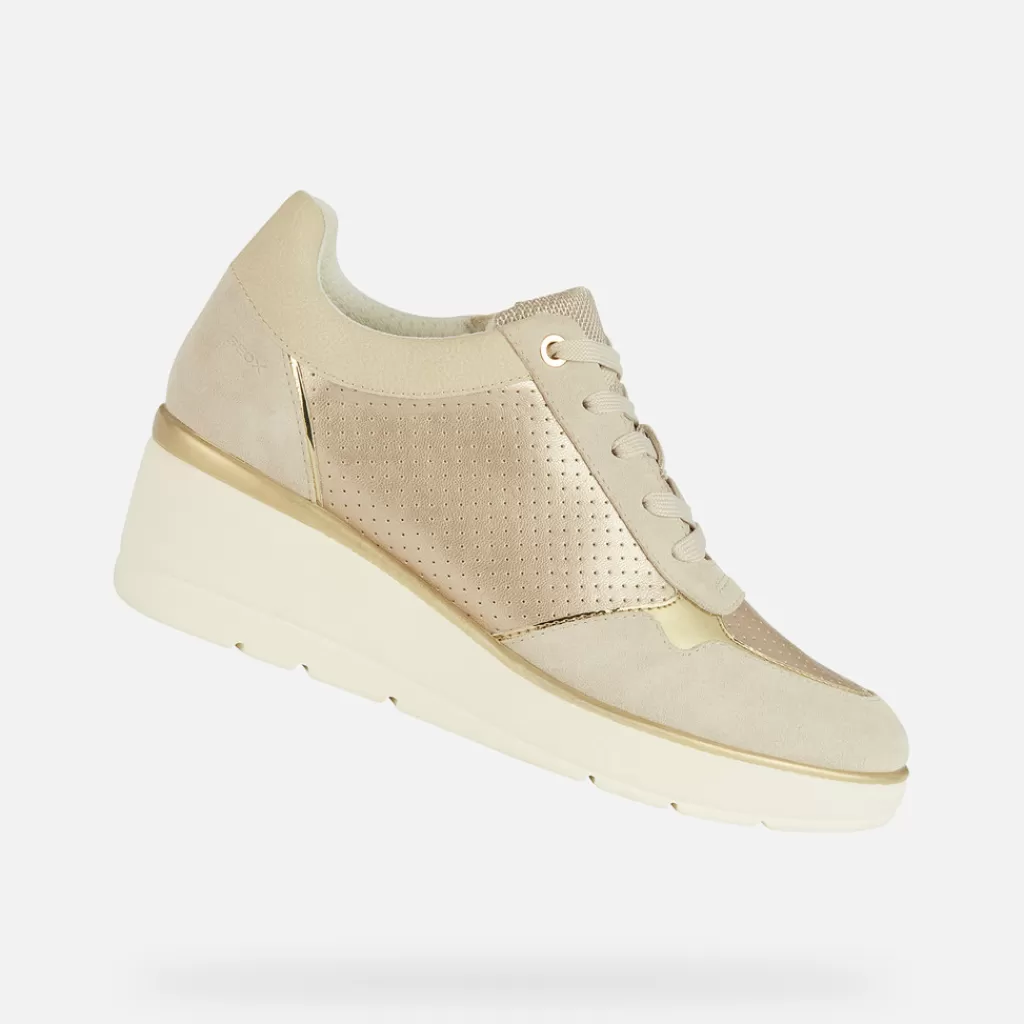 Respira™ | Scarpe con zeppa<Geox ILDE DONNA - SNEAKERS da donna champagne/beige chiaro