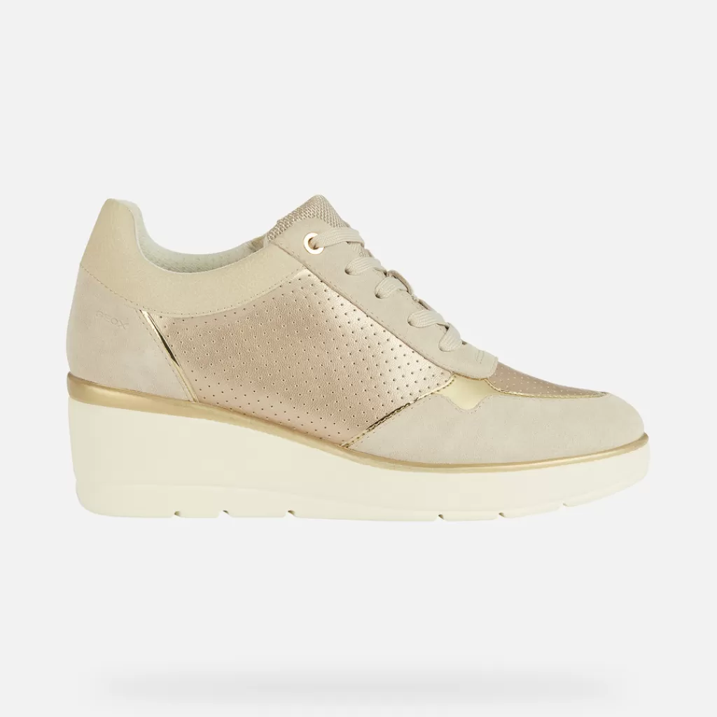 Respira™ | Scarpe con zeppa<Geox ILDE DONNA - SNEAKERS da donna champagne/beige chiaro