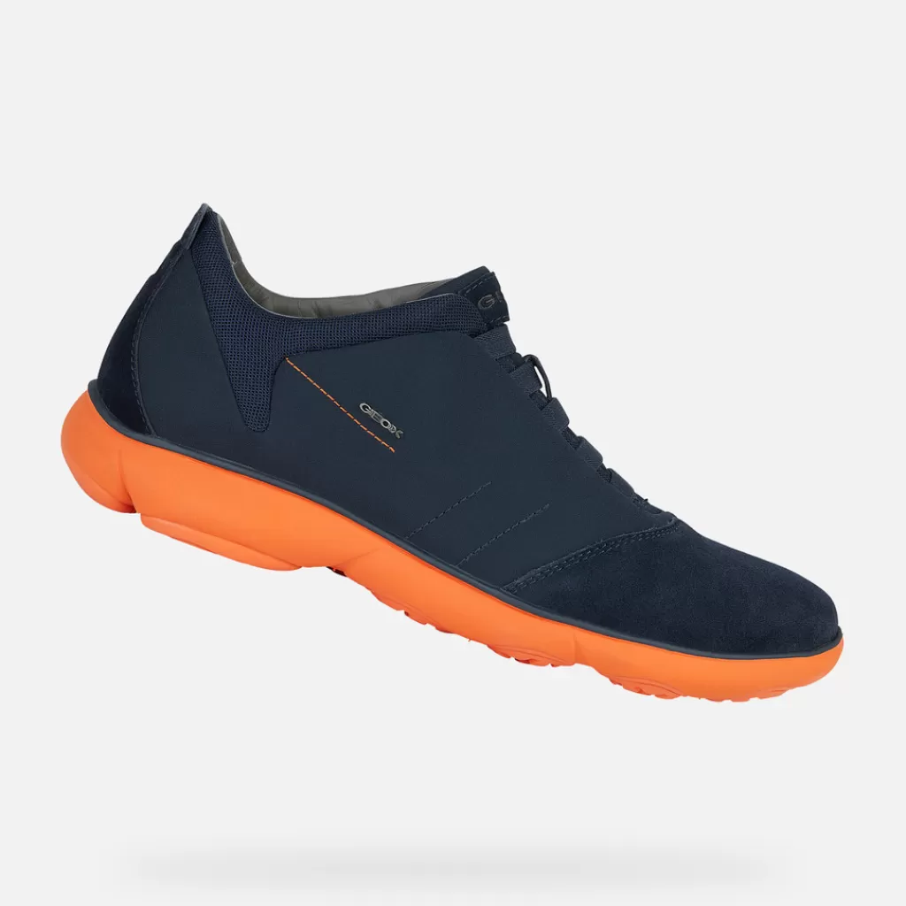 Nebula™ | Slip on<Geox NEBULA UOMO - SLIP ON da uomo blu navy/arancione