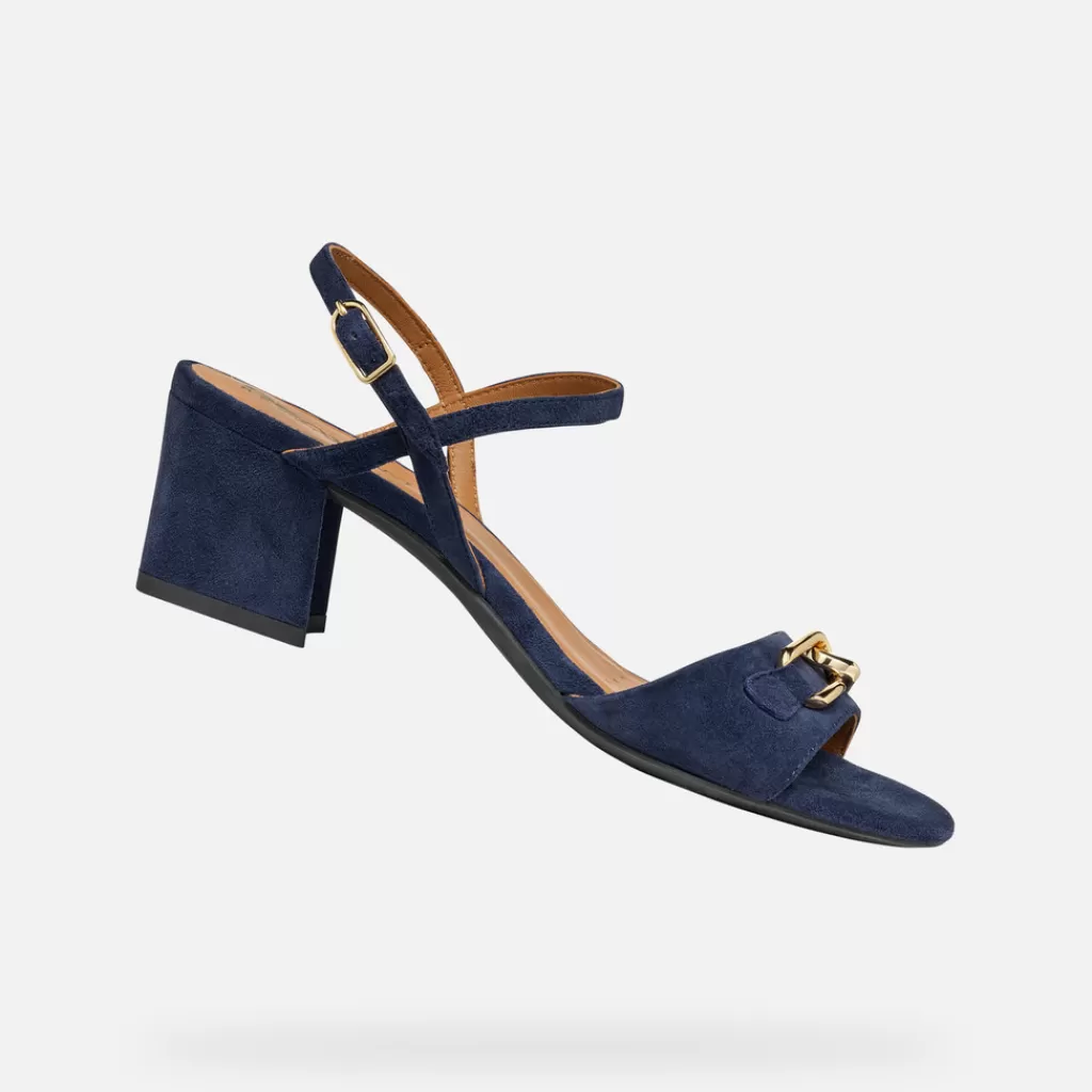 Respira™ | Scarpe con tacco<Geox NEW ERAKLIA 50 DONNA - SANDALI da donna blu navy