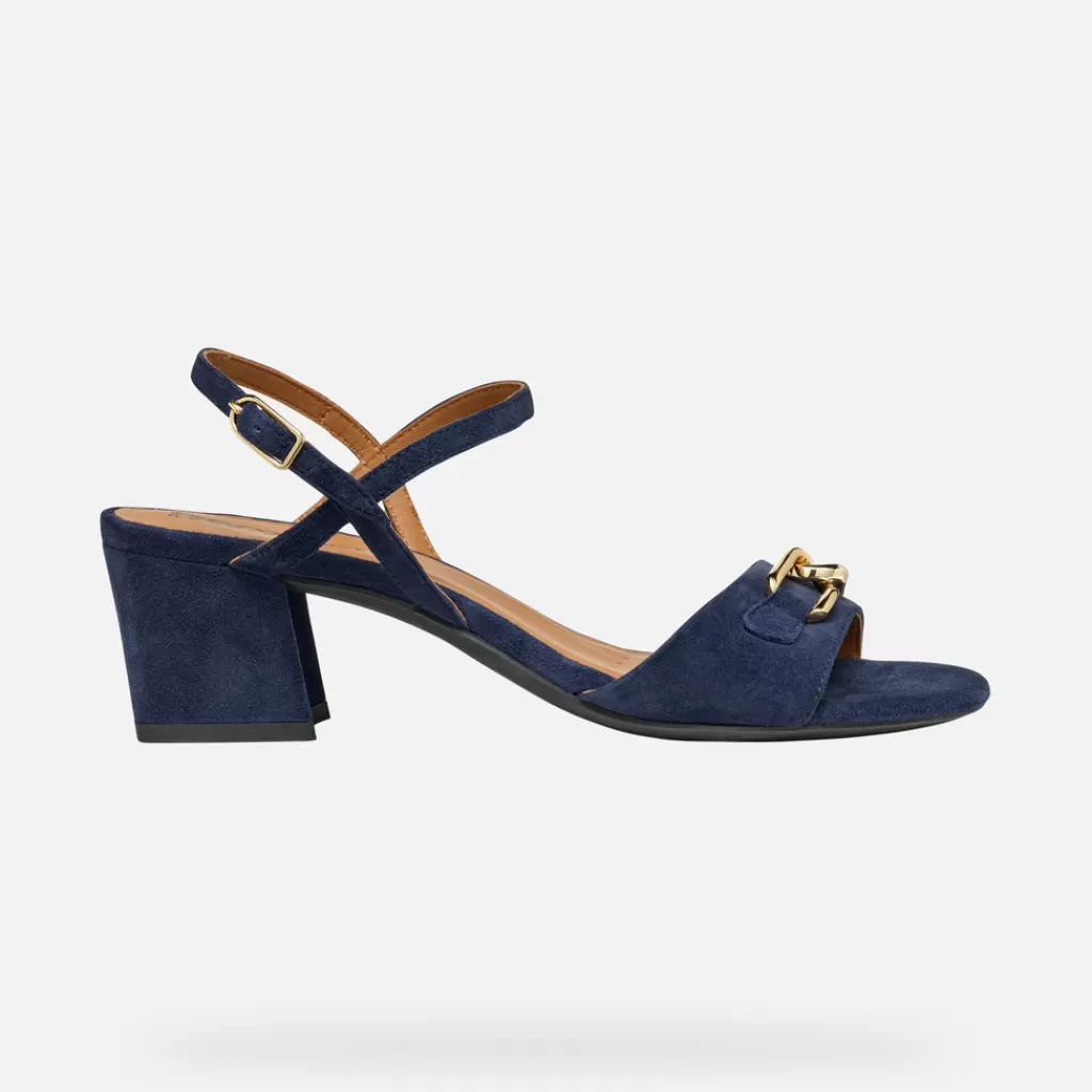 Respira™ | Scarpe con tacco<Geox NEW ERAKLIA 50 DONNA - SANDALI da donna blu navy