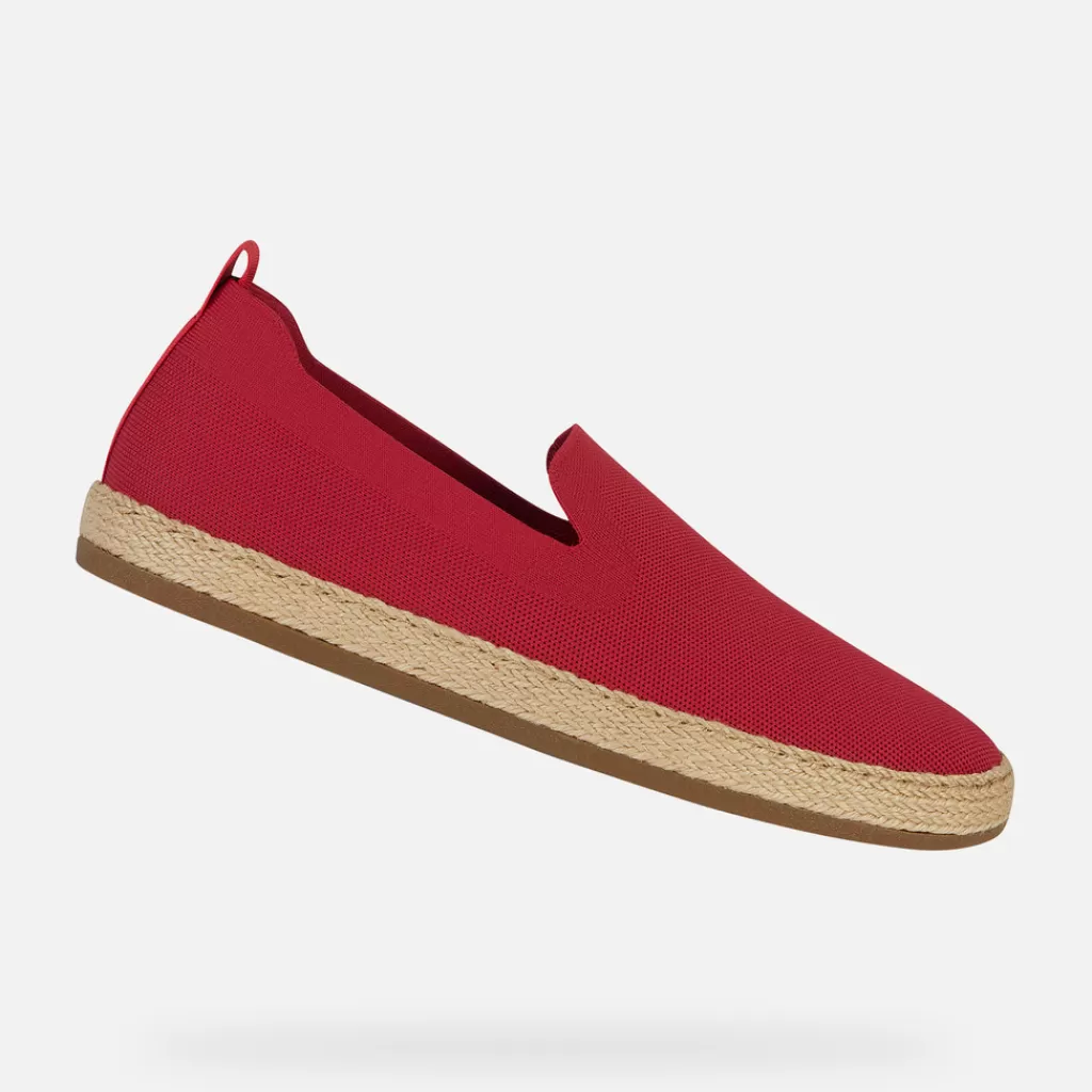 Respira™ | Slip on<Geox PANTELLERIA UOMO - SLIP ON da uomo rosso