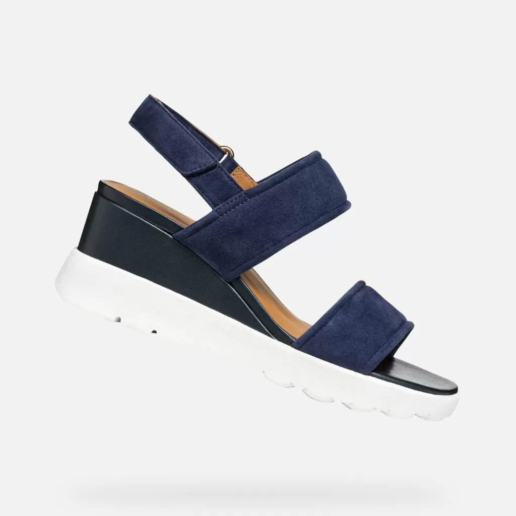 Spherica™ | Scarpe con zeppa<Geox SPHERICA EC6 DONNA - SANDALI da donna blu navy