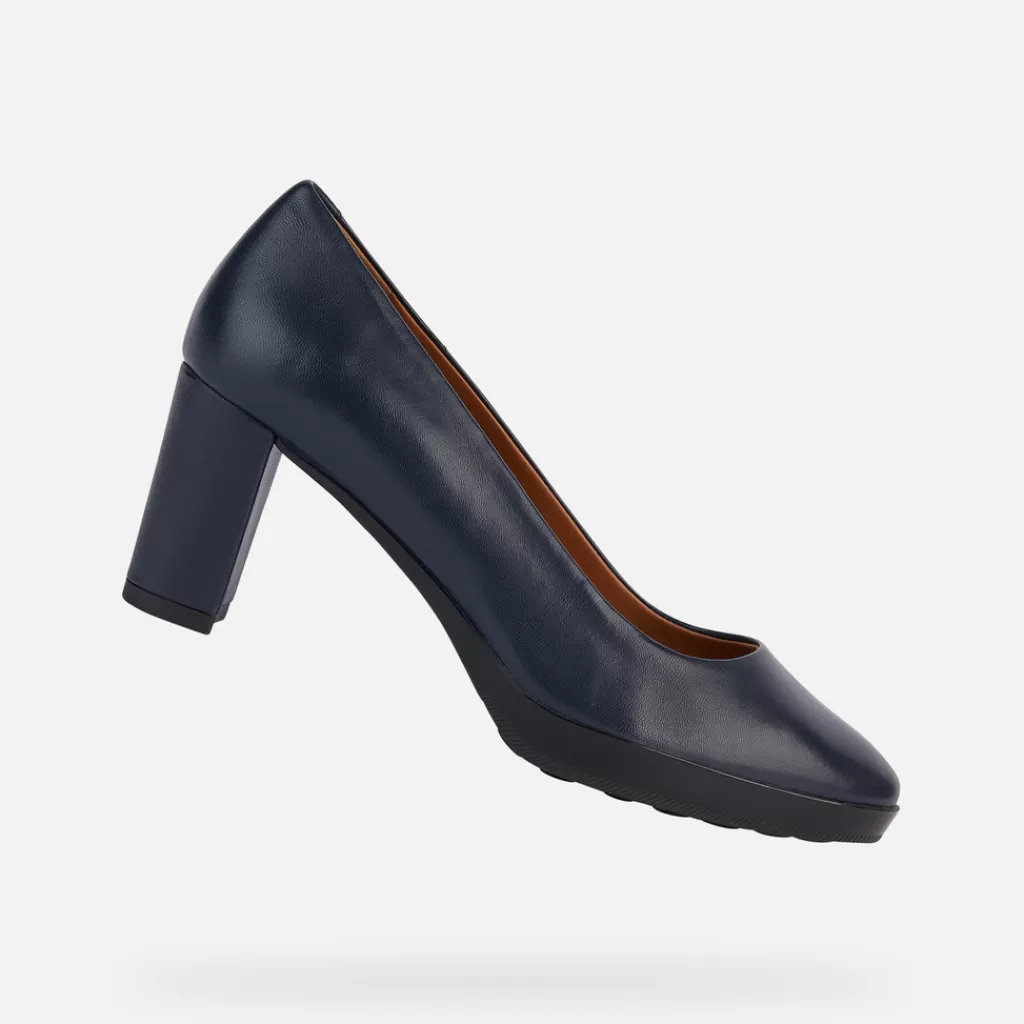 Respira™ | Scarpe con tacco<Geox WALK PLEASURE 60 DONNA - DÉCOLLETÉ da donna blu navy