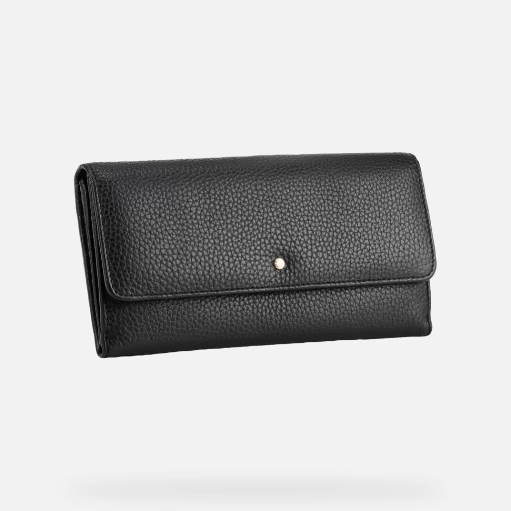 Portafogli<Geox WALLET DONNA - PORTAFOGLI da donna nero