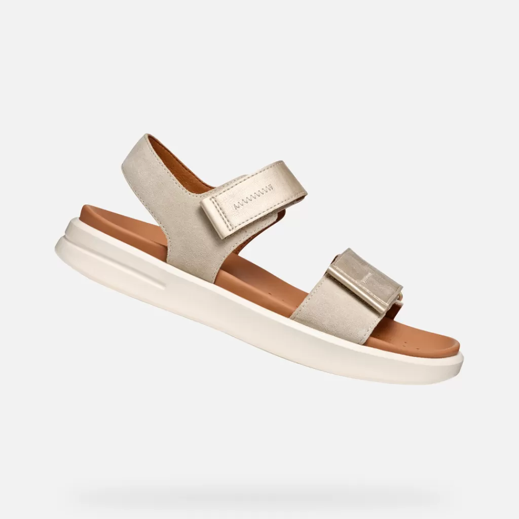 Respira™ | Sandali<Geox XAND 2S DONNA - SANDALI da donna taupe chiaro/oro chiaro