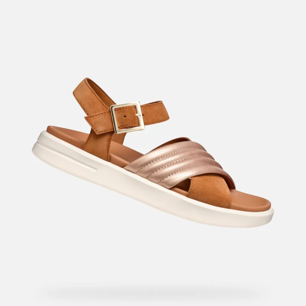 Respira™ | Sandali<Geox XAND 2S DONNA - SANDALI da donna cognac/oro rosa